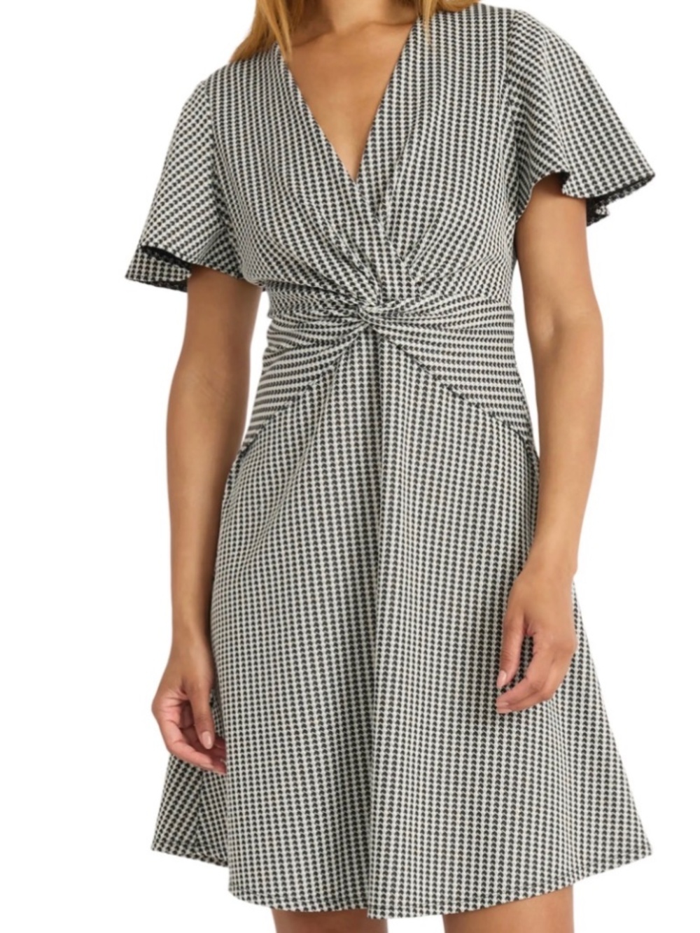 Houndstooth dress, size 8, medium, business casual